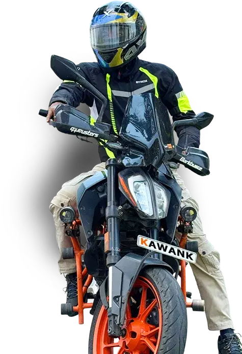 Biker planning next motorcycle tour